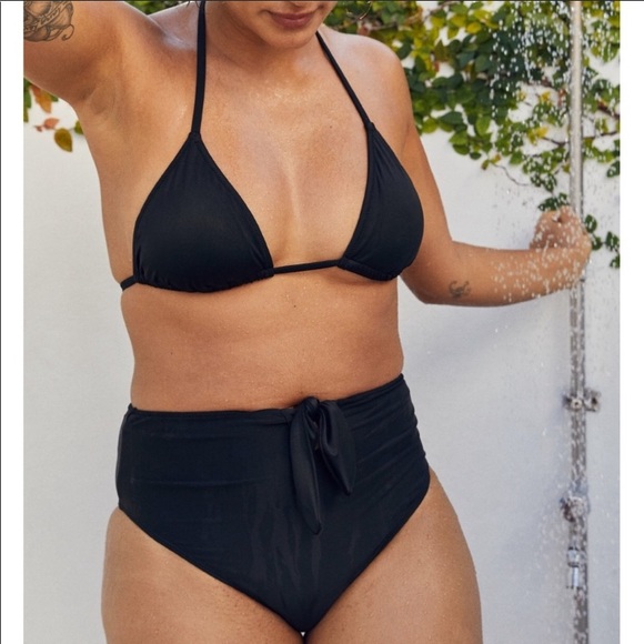 aerie Other - Aerie Tie Front High Waist Cheeky Bikini Bottom